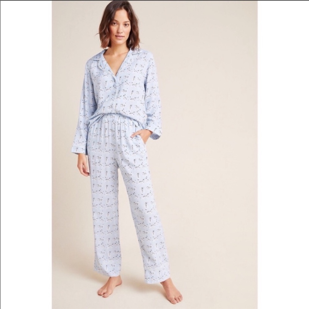 Anthropologie Dalmatian Pajamas Sleep Top View 4